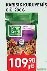 TARIM KREDİ KARIŞIK KURUYEMİŞ ÇİĞ 200 G